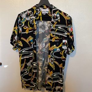 Floral Hawaiian Button Down Shirt from Urban Outfitters size Medium